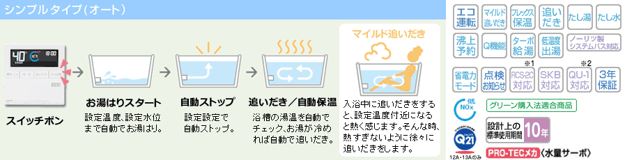 シンプルタイプ(オート)